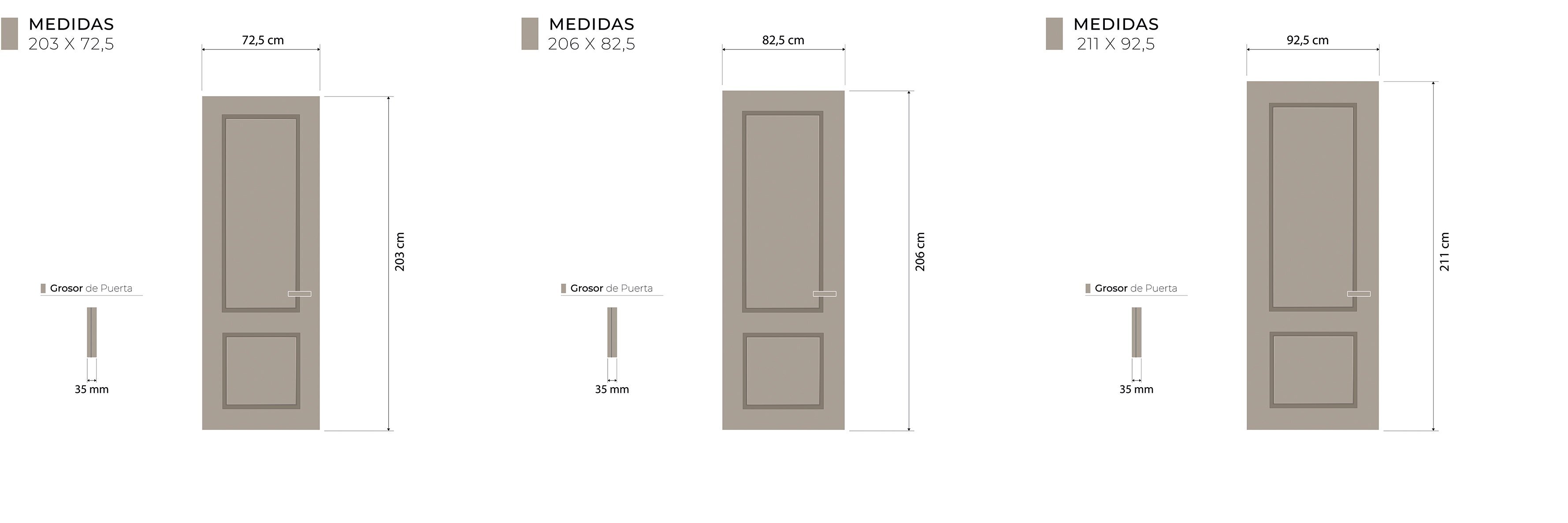 Medidas Técnicas Albi C Interior Lacada